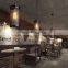 Vintage Candle Holder Iron Chandelier For Home Hotel Modern Lighting Decoration Iron Cage Pendant Lamp