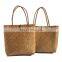 Wholesale Handmade Natural Weaving Beach Shopping Palm Leaf Seagrass Handle Bag