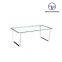 Tiptop Modern luxury table stainless steel gold toughened glass black hotel living room coffee table