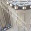 SS 304 Flat Top Metal Belt with Chain