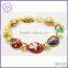 Easter Day Hand Crafted Faberge Egg Style Enamel Russian Egg Bracelet For Women
