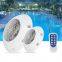 Pikes IP68 Waterproof LED Underwater Light Multi Colors ABS Material Wall-Mounted Swimming Pool Light