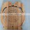 2015 new design dolphin shaped collapsible bamboo gift basket