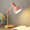 Creative Nordic Wooden Art Iron LED Folding Simple Desk Lamp Eye Protection Reading LED Table Lamps Room Home Decor Night lights