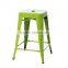 MCH-1505 Industrial bar stools 65cm Height Green Metal Stool