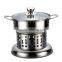 16cm stainless steel alcohol stove with pot alcohol furnace camping stove