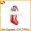 New Design Zinc Alloy Red Mouse Christmas Stocking Brooch