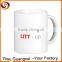 Ceramic porcelain promotion mug with logo printing