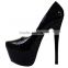 16cm sexy black color 2015 new collecion Women' shoe lady fashion high heel shoe