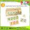 Large Wooden Number Cards With Box (1-9000) Montessori Material Handmade Educational Toys