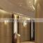 white symmetrical edge wall lamp hotel warm light wall mounted lamp