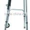 Easy Adjustable Aluminum walker for Elder and Handicapped with 5'castors