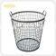 Industrial Style black Wire Metal Storage Crate Vintage Basket Shop Display
