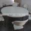 Hot saling round shape blow moulded foldable table