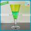 2015Hot sale colored cocktail glass wholesale high quality glass
