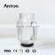 23oz Wholesale custom made recycled embossed mason jar single wall clear color mason jars with chalk board straw