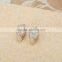 Luxury micro pave AAA zircon crystal hoop earings fancy earrings for party girls