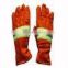 Heatflect welding gloves with golden piping