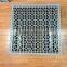 Aluminum perforated raised access floor panel with adjustable damper