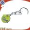 custom design metal shopping cart euro promotional trolley coin keychain                        
                                                Quality Choice