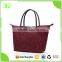 Plain Colour Canvas Tote Changing Bag Handbag with Leather Handle
