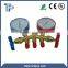 High quality brass refrigeration manifold gauge set