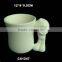 unpaint Bisque, Conical Mug,Lipped Mug