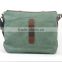 Canvas Messenger Bag With Tan Leather Trim For School                        
                                                                Most Popular