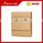 China supplier BIHU 12 volt 2 gang 1 way or 2 way gold new design wall light switch socket