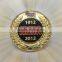Real gold plated metal badge