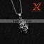 wholesale Men jewelry Titanium Steel Silver Black Restoring Ancient Thailand Buddha Pendant