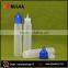 cheap round empty pe shape unicorn e liquid plastic long thin dropper bottle guangzhou ruijia