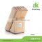 5 slots oak rubber wooden knife block