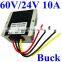 waterproof 60v to 24v dc voltage regulator 40-72v to 24v 10A long time work buck converter step down power supply module