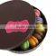 New luxury cardboard printed macaron box wholesale, paper colorful macaron food packaging, round macaron box