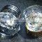 Crown shape crystal glass cabinet knobs on brass base 35MM