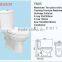 bathroom wc toilet bowl two piece toilets ceramic washdown Strap Ptrap toilet with basin colorful toilet Sri Lanka market Y805