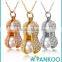 Top Quality Fashionable Double Pearl Peanut Necklace Pendant 925 Sterling Silver