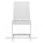 modern white dining chair with leg stainless steel
