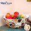 Seashell mosaic tile bowl Mother of pearl shell mosaic tile decor decorative fruit bowl