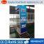 refrigerated produce display cooler commercial double glass door refrigerator