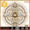 Decorative Entry Floor Inlays Marble WaterJet Medallion