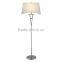 2017 hotel decorative Crystal floor lamp with linen shade good for inn decor high end