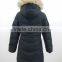 Women Faux Fur Hood Toggle Waist Puffy Quilted Add Down Jacket