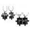 SRP4007 Hot New Products for 2016 Enamel Black Puzzle Couple Pendant Stainless Steel Cute Necklace