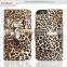imported back cover 2 card holders leopard pattern flip leather case for oppo neo 7 6 5 joy 3