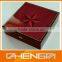 High quality customized made-in-china delicate red wooden whisky box (ZDS-SE091)
