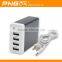 Newest 2015 hot products multi-national 5 port travel adapter with usb charger