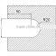 zinc Glass door latch and glass door lock
