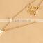 MYLOVE Fashion gold plated necklace cute butterfly leaf pendant long polo chain sweater necklace HOT MLSC-17